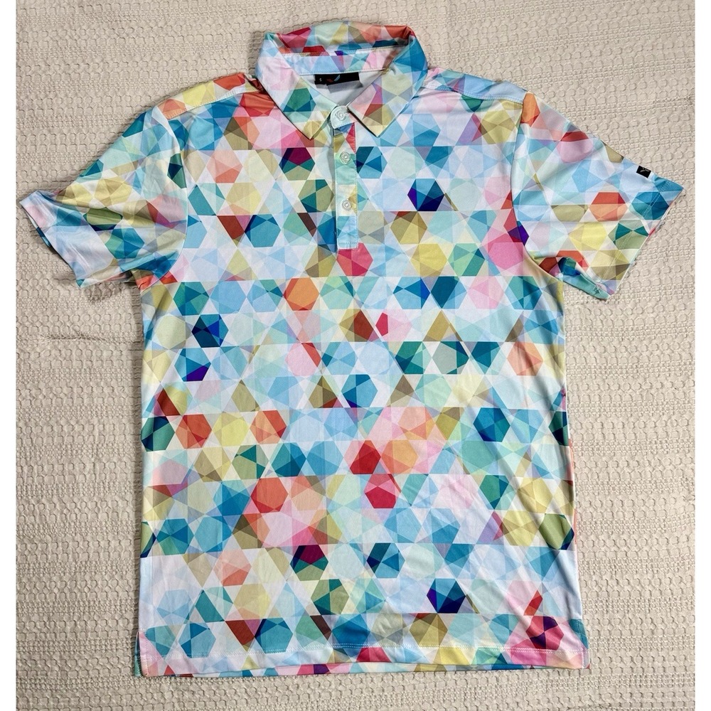 YATTA Golf Polo Shirt Men's Small Fresh Flavors Colorful Short Sleeved‎ (B7)